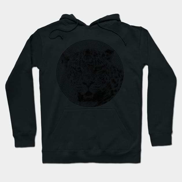 Leopard Face Close-up in Spiroglyphic Style Spiral Circles Hoodie by scotch